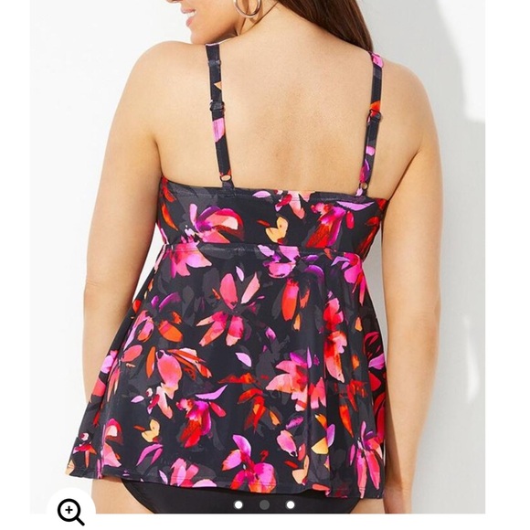 Swimsuits For All Bra Sized Sweetheart Underwire Tankini top - Picture 2 of 6